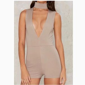 Deep V Fitted Romper